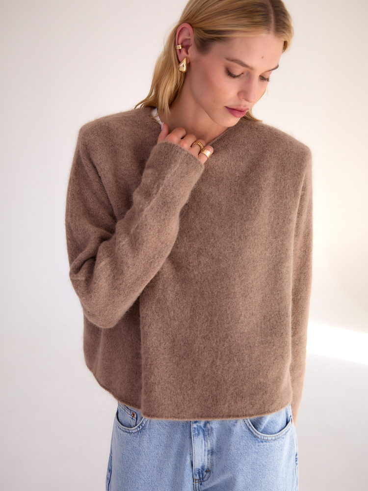 SWETER VELVET BEIGE