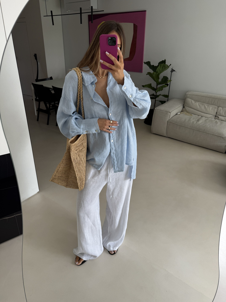 LNIANA KOSZULA MAXI BABY BLUE