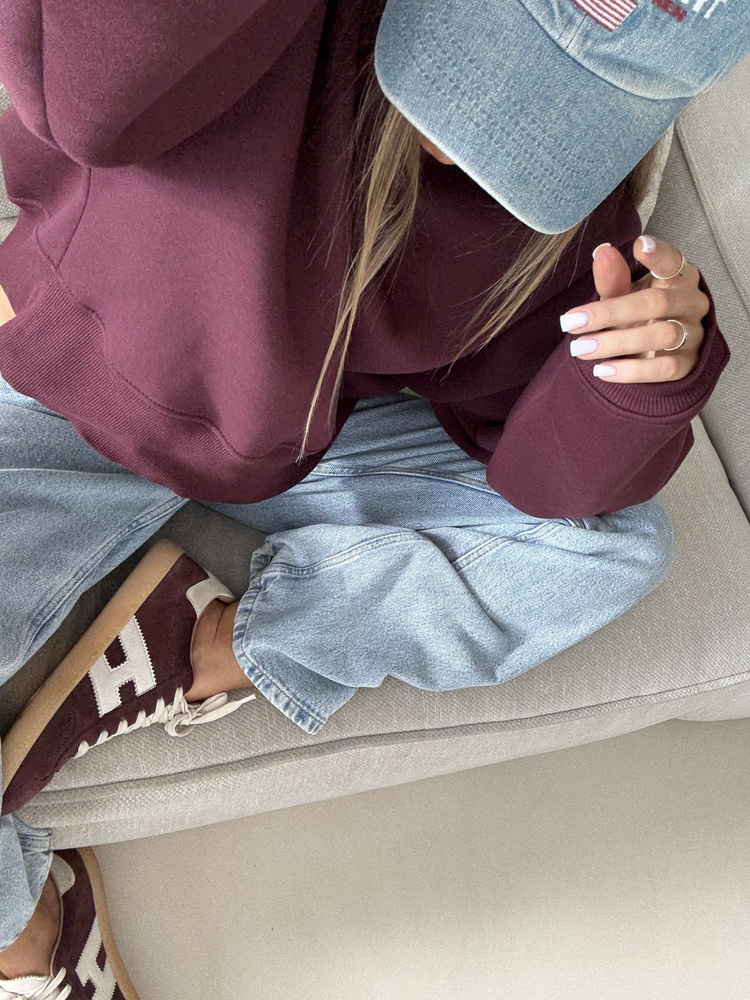 RUBY RED WINE SWEATSHIRT