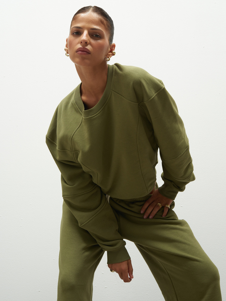 ELLIE OLIVE SWEATSHIRT