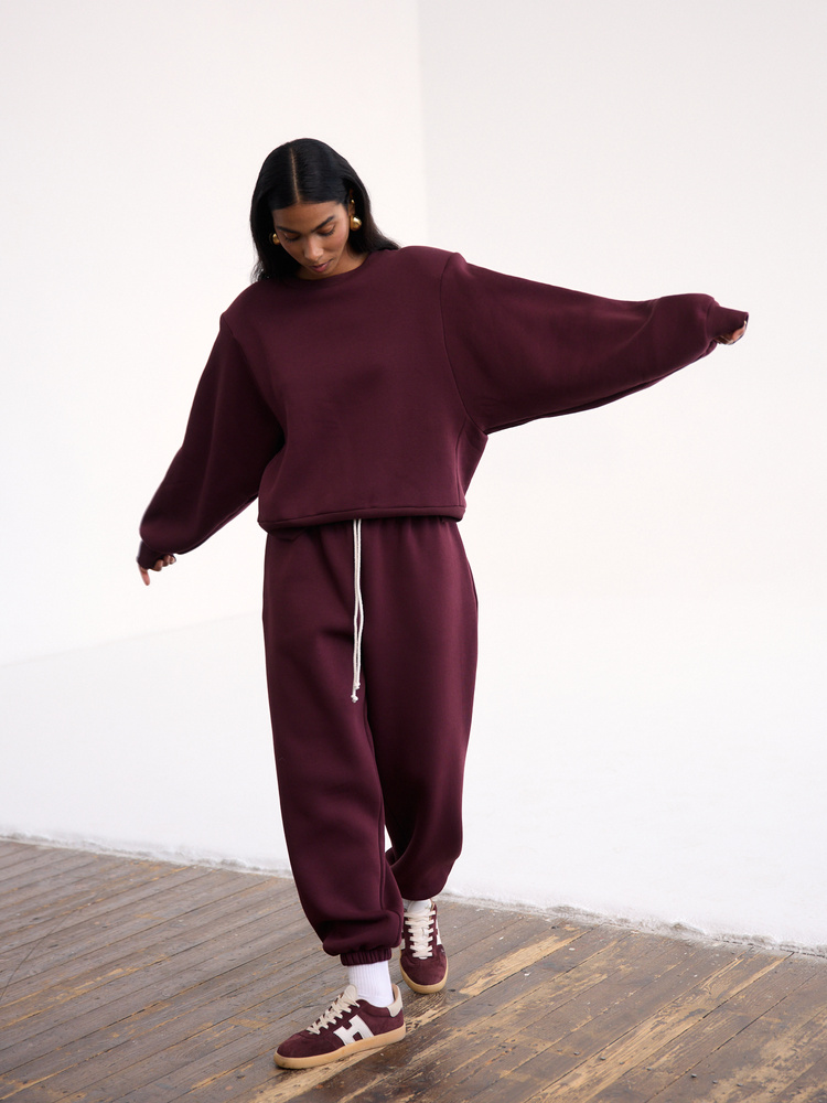 BLUZA PADDED RED WINE