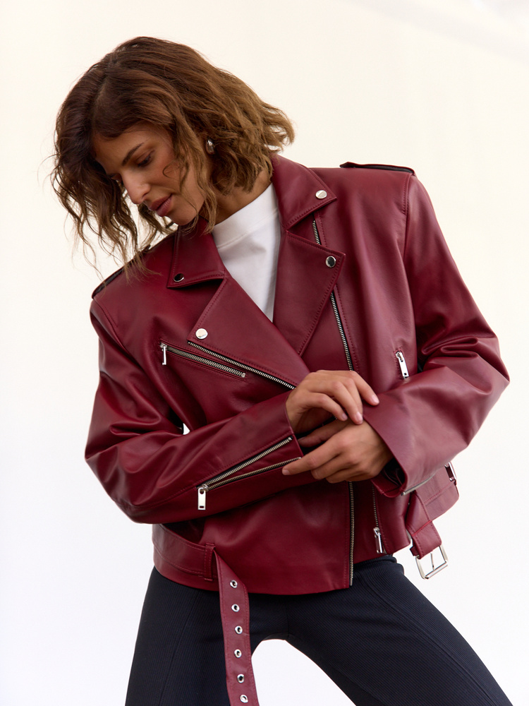 RAMONESKA HAILEY LEATHER BURGUNDY