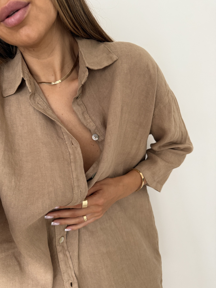 LNIANA KOSZULA OVERSIZE BEIGE 