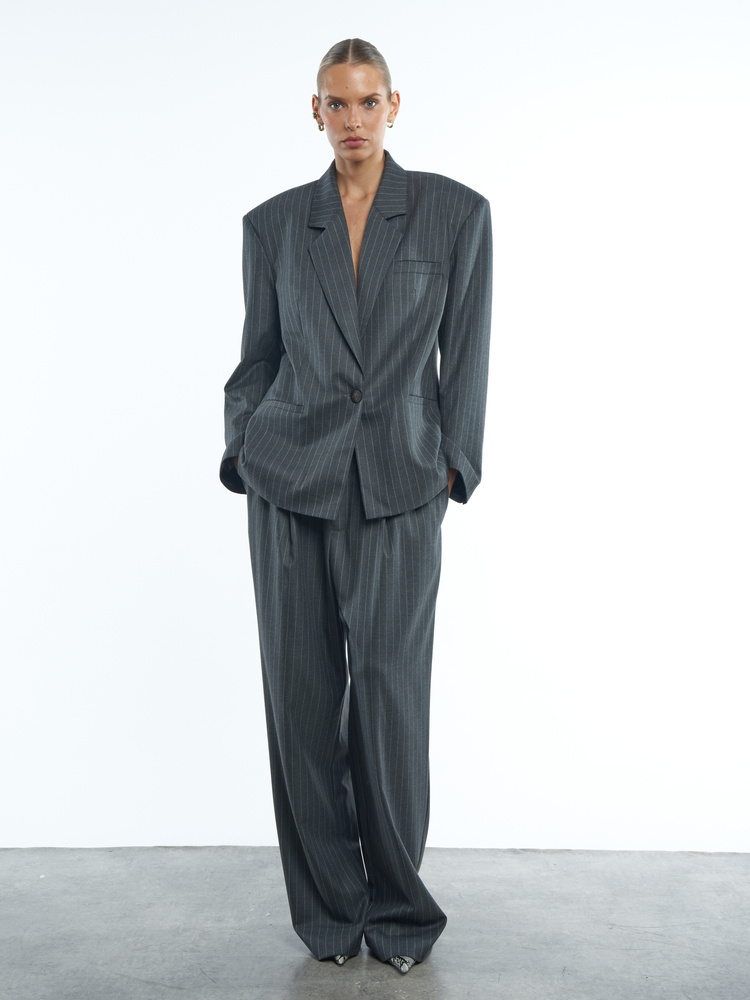 SAVONA DARK GREY  TALL PANTS