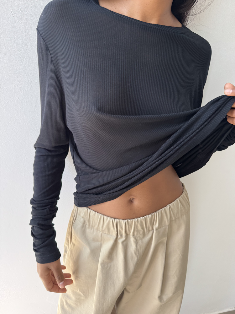 LONGSLEEVE PURE BLACK