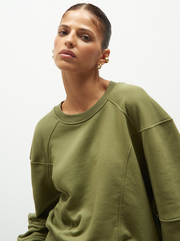 ELLIE OLIVE SWEATSHIRT