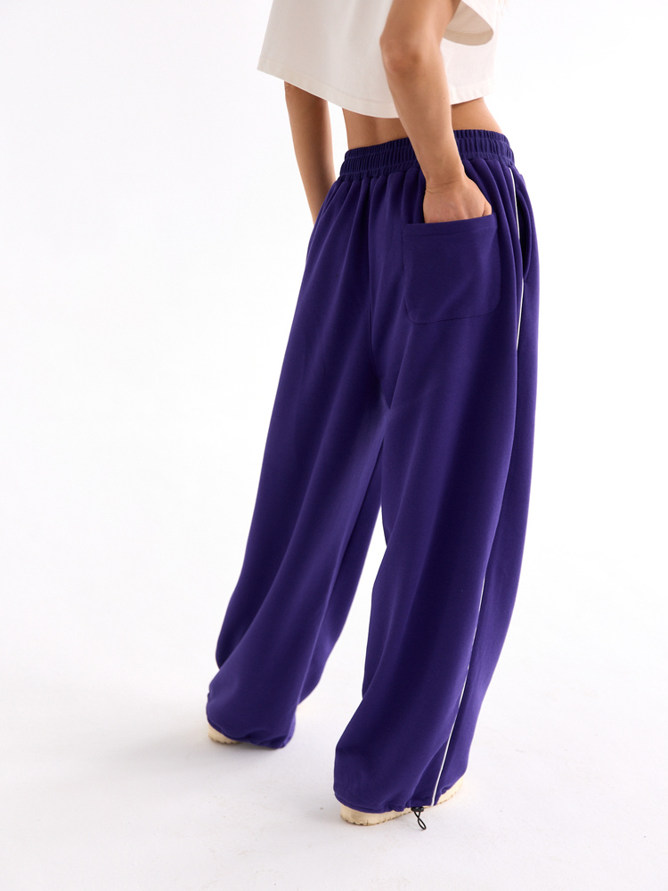 HUNTER GRAPE WIDE JOGGERS