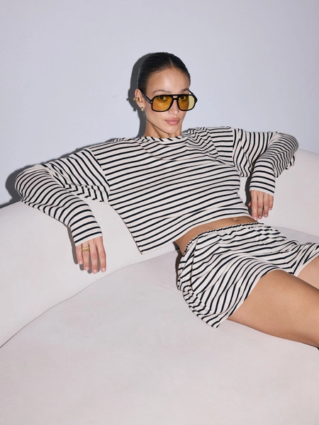 LONGSLEEVE TERRY STRIPES