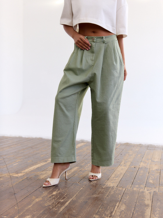 SPODNIE CHINO OLIVE 