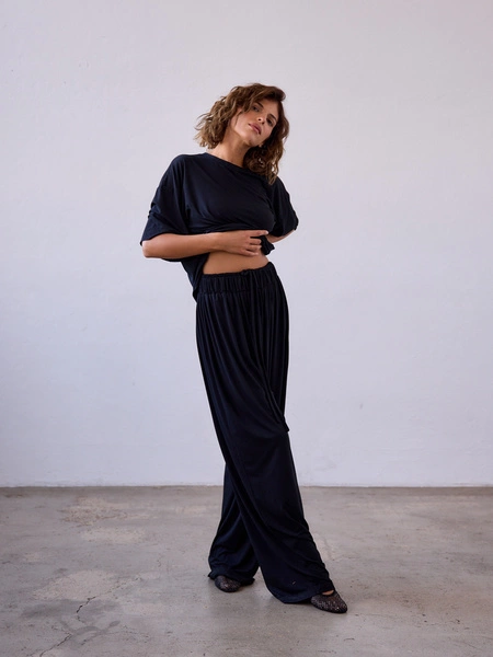 SPODNIE JOEL BLACK  TALL