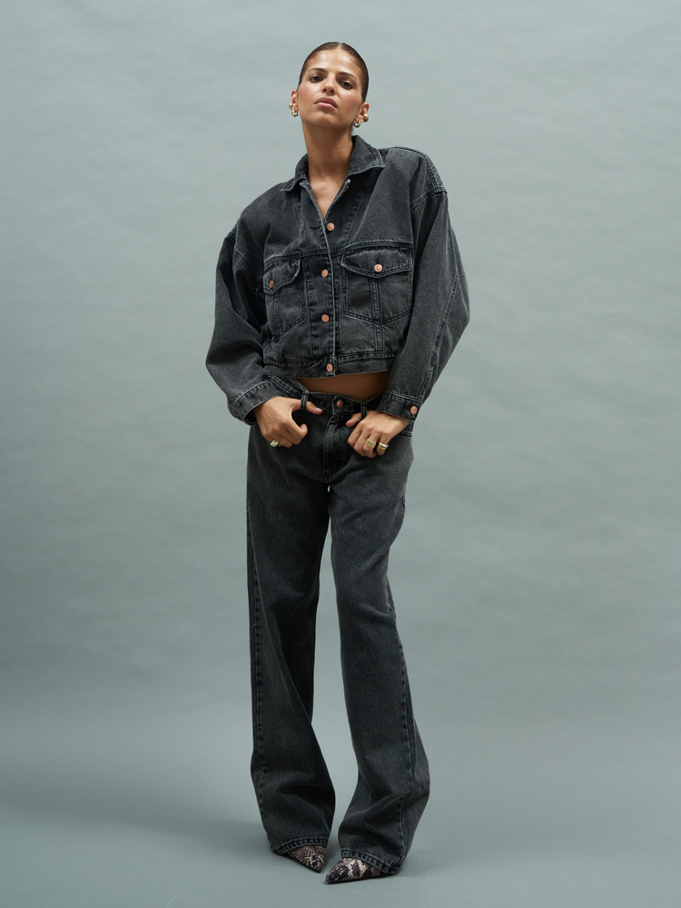 DALLAS TALL VINTAAGE BLACK JEANS