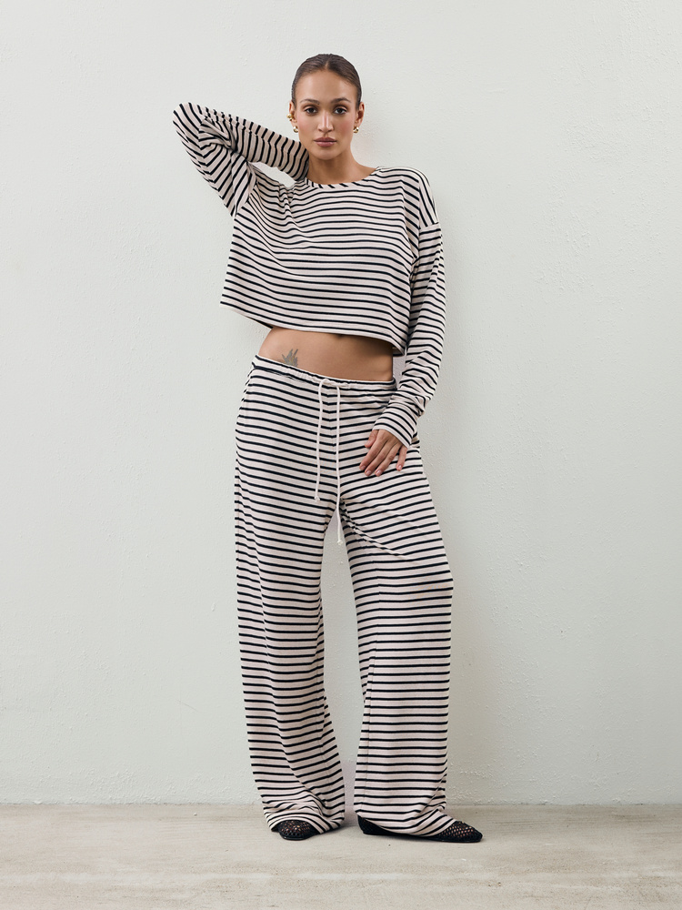 TERRY STRIPES LONGSLEEVE