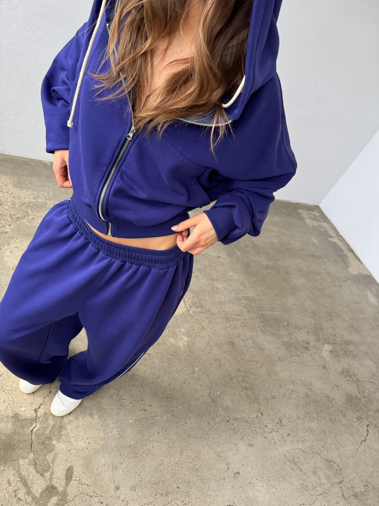 ZIP-UP HOODIE HUNTER GRAPE