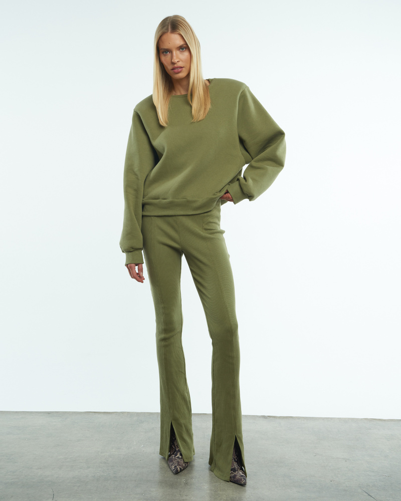 PADDED MILITARY SWEATSHIRT