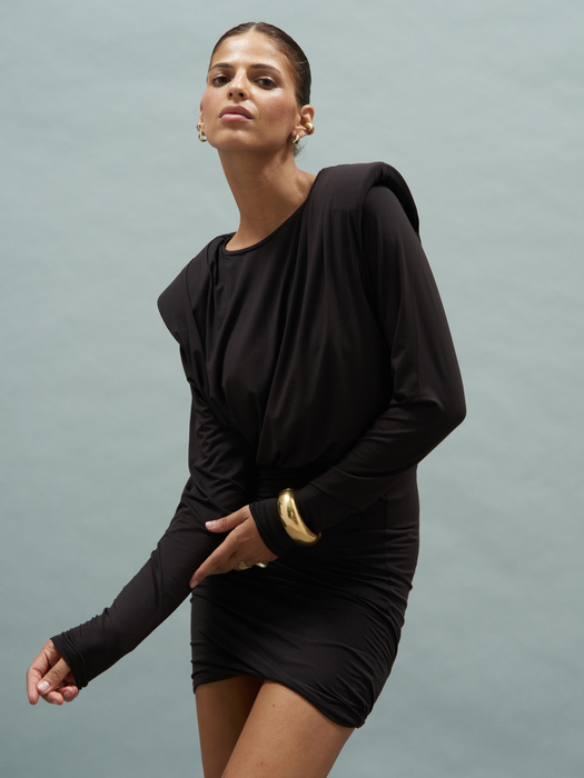 KAIA MINI CHOCO DRESS