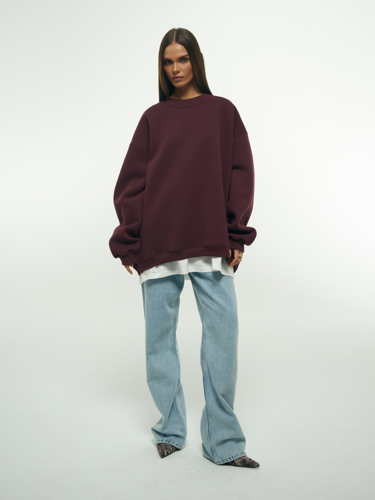 RED WINE SWEATSHIRT