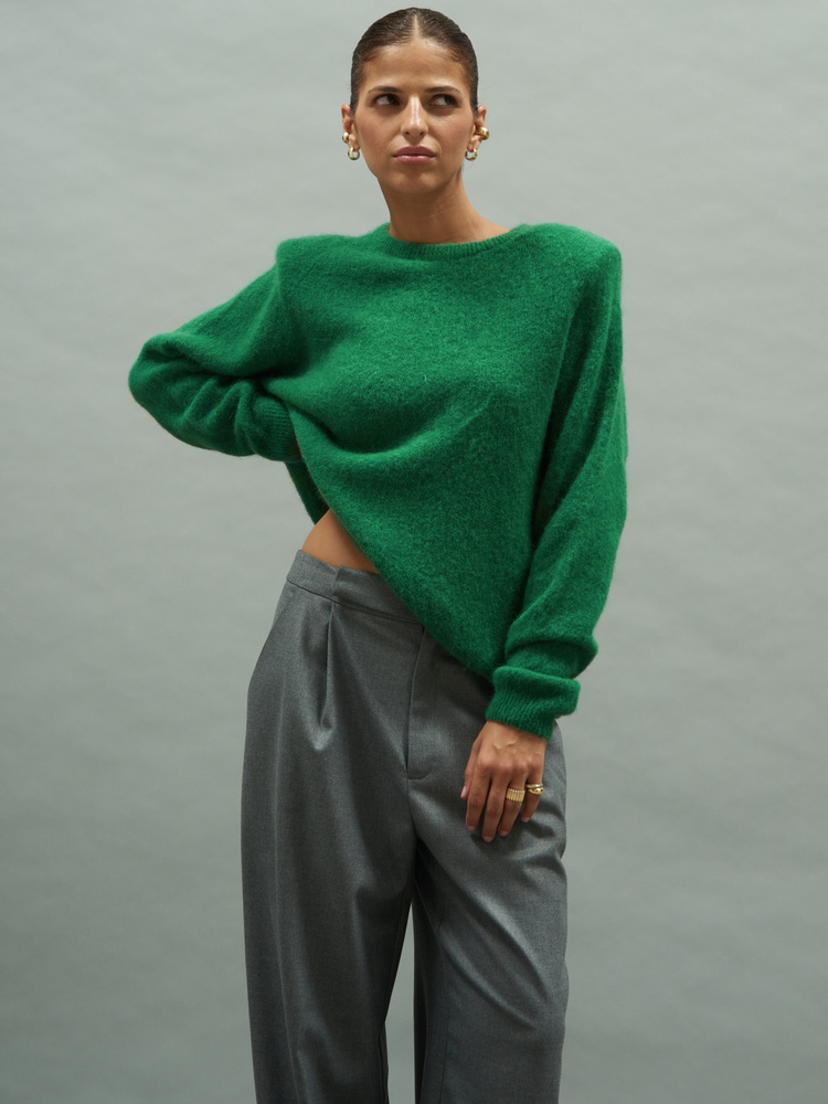 SWETER MINIMAL GREEN