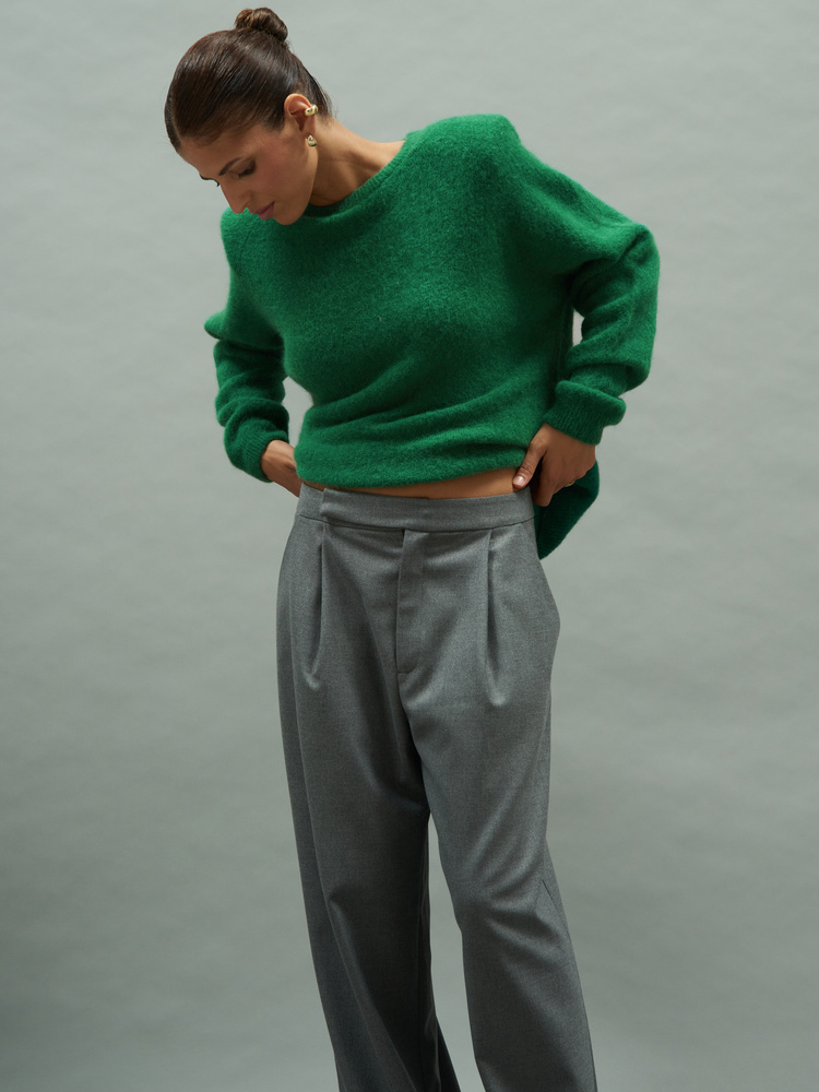 SWETER MINIMAL GREEN