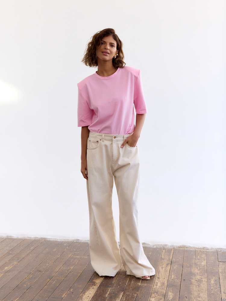 T-SHIRT EMI PADDED CANDY PINK