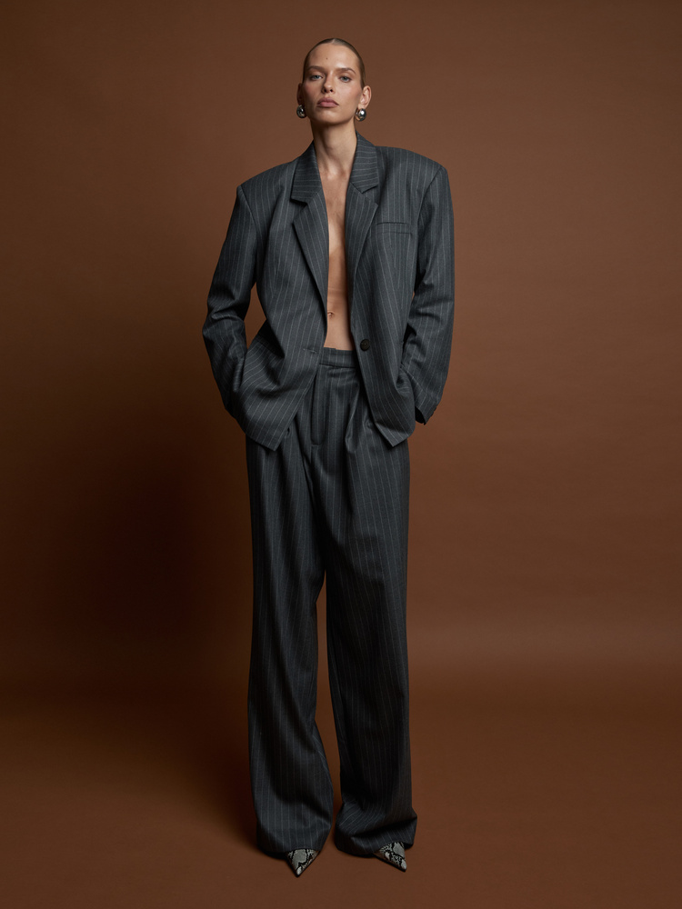 SAVONA DARK GREY  TALL PANTS