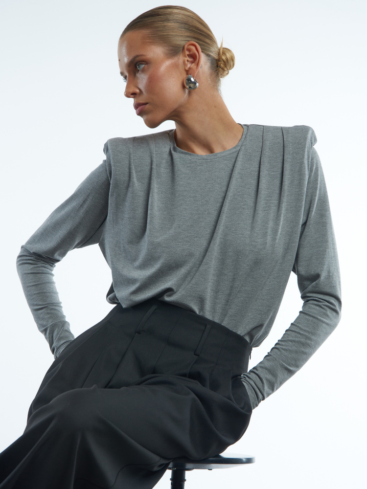 KAIA DARK GREY LONGSLEEVE