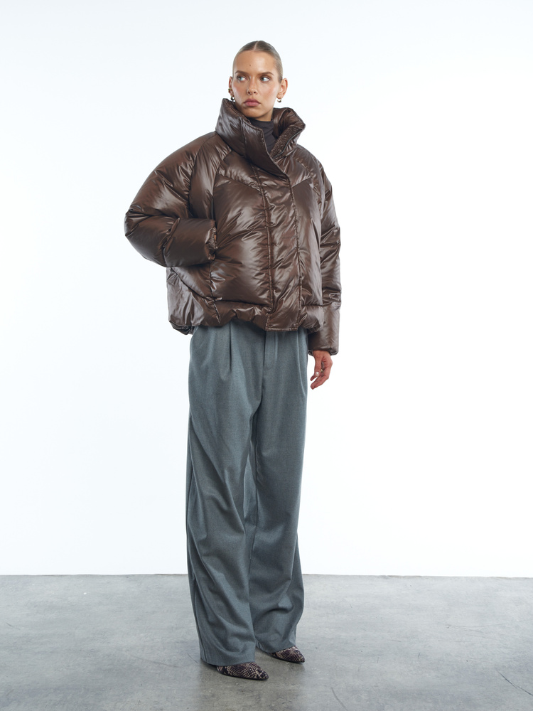 KURTKA PUCHOWA NORD BROWN