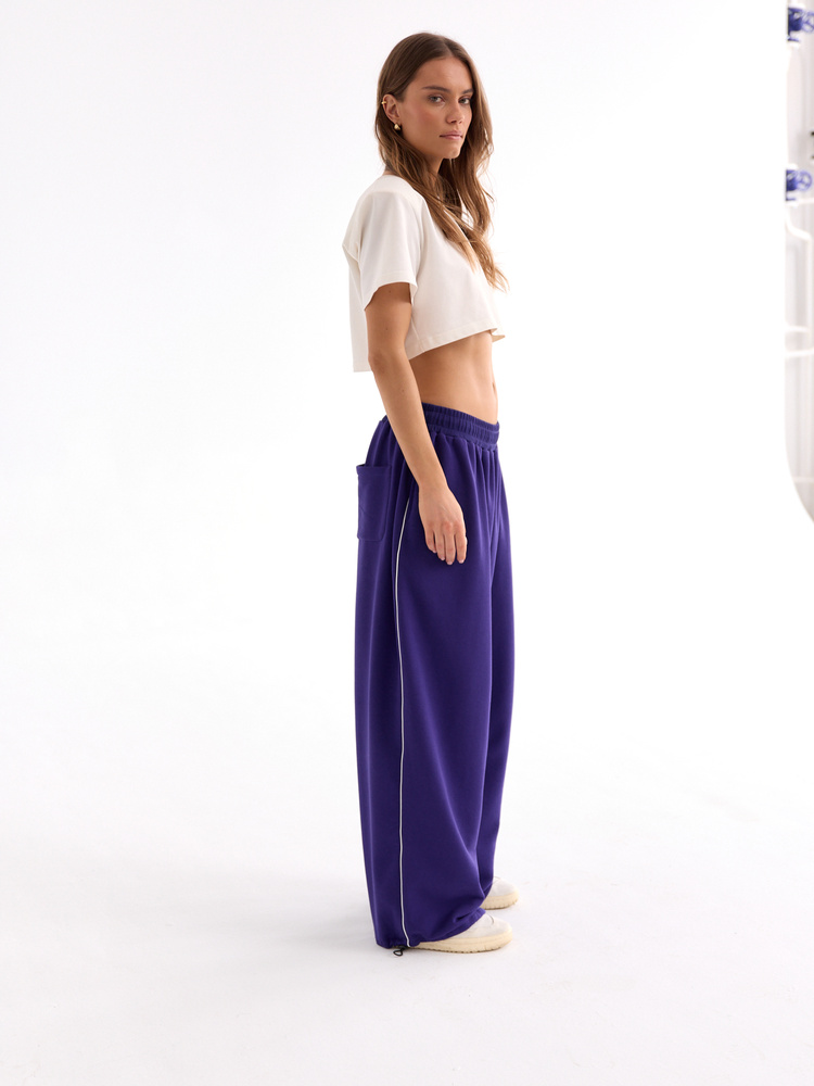 HUNTER GRAPE WIDE JOGGERS