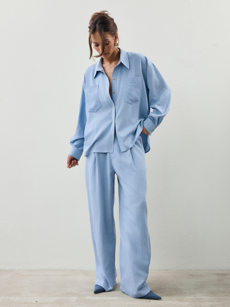 FINN LIGHT BLUE REGULAR PANTS