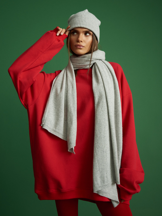 CASHMERE GREY SCARF