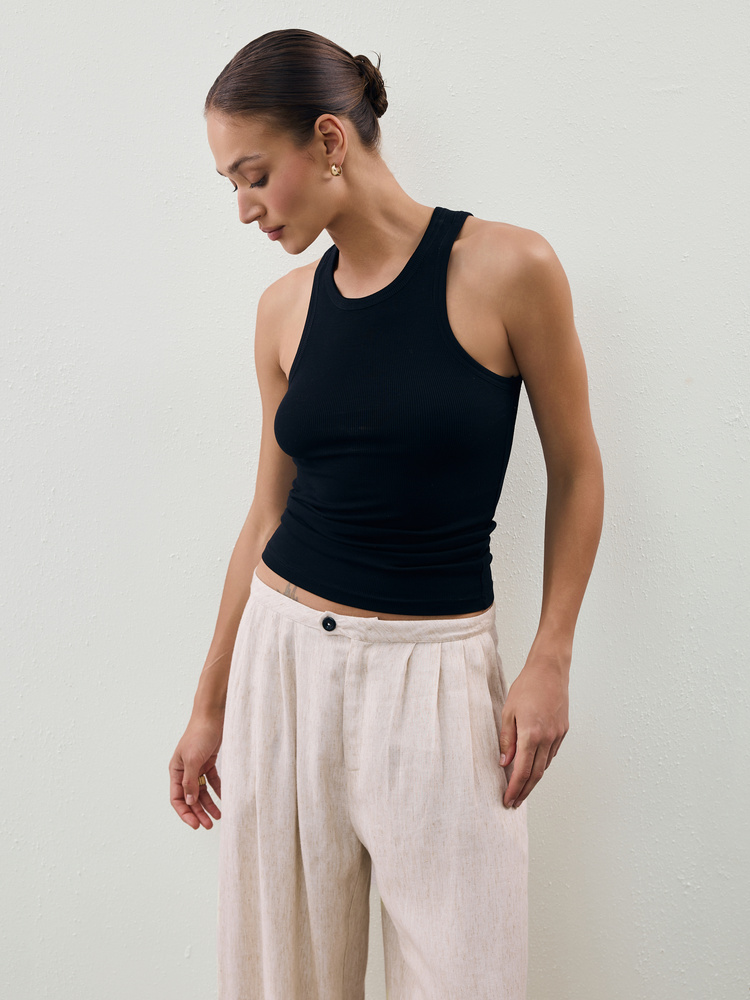 RIB TOP BLACK
