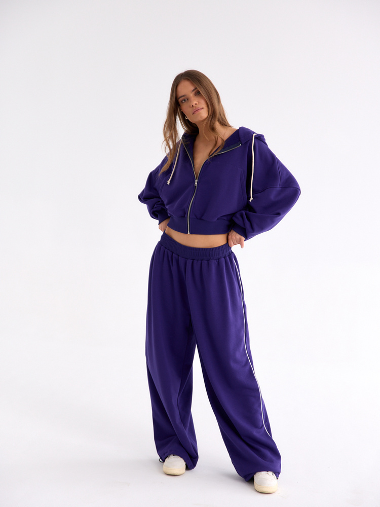 ZIP-UP HOODIE HUNTER GRAPE