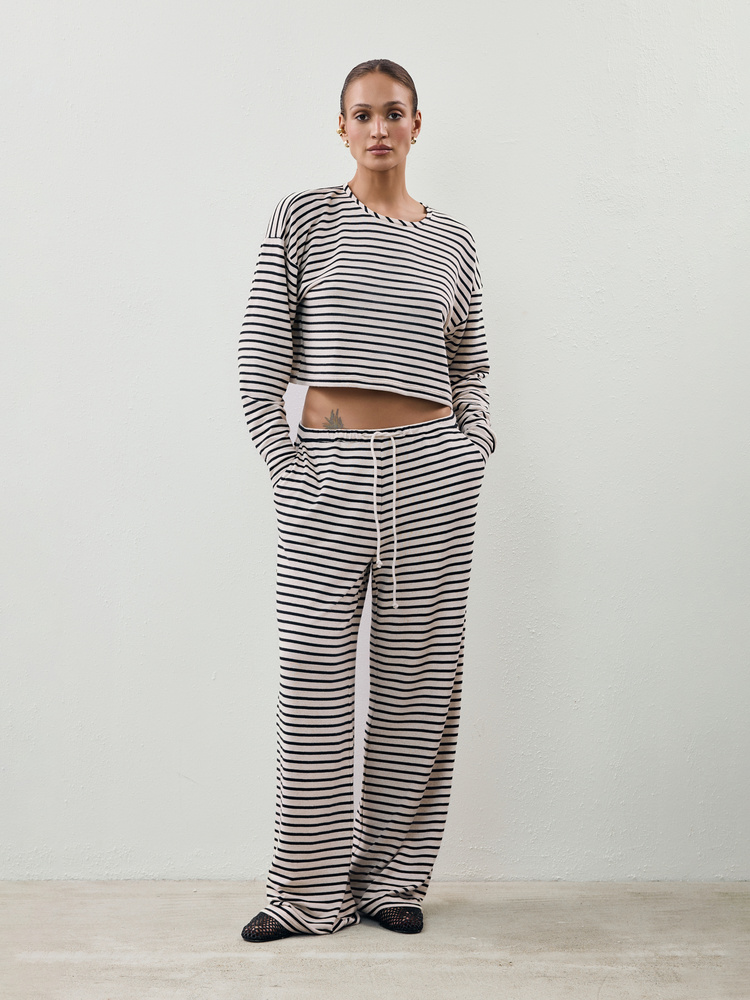 SPODNIE TERRY STRIPES