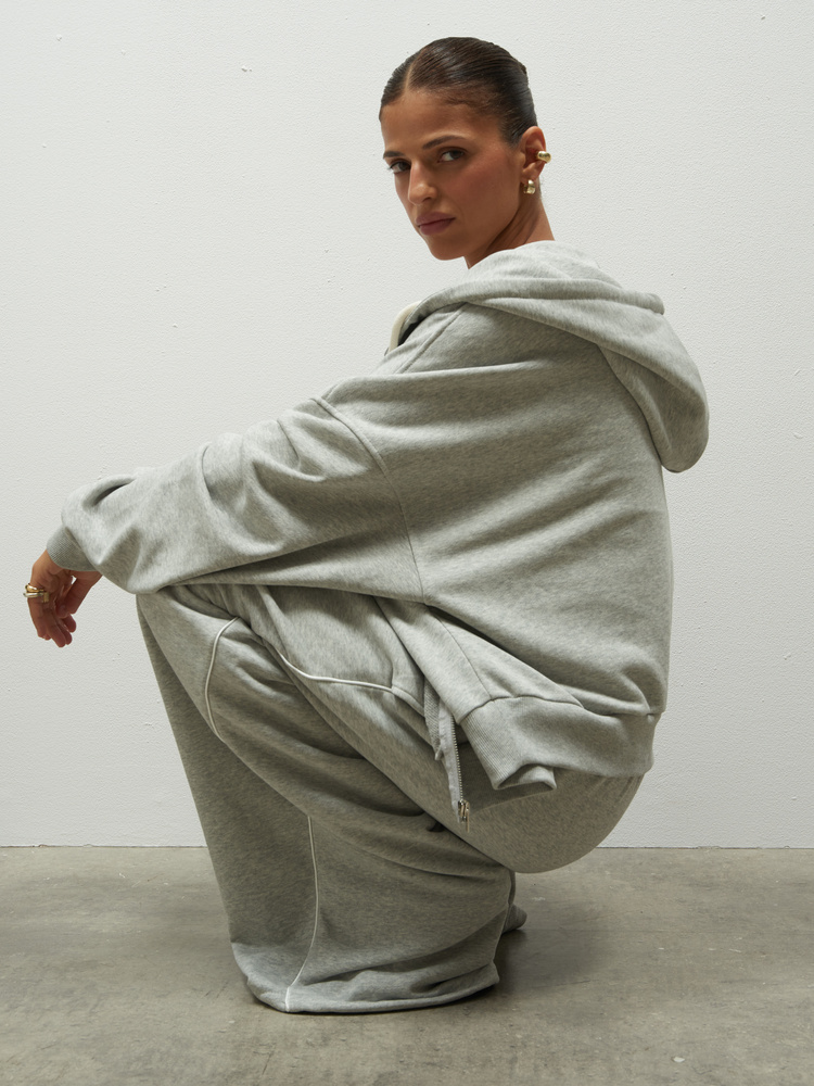 ZIP-UP HOODIE HUNTER GREY