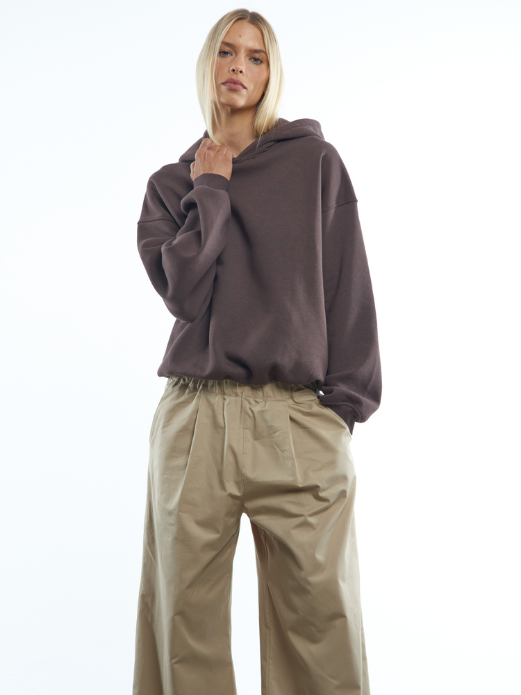 BROWN HOODIE SWEATSHIRT