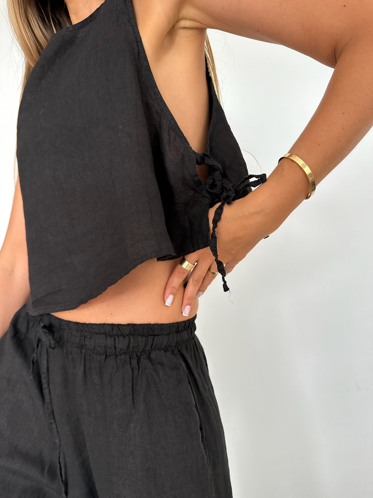 LNIANE SPODNIE PALERMO BLACK 