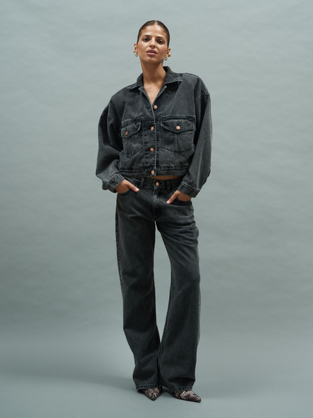 DALLAS TALL VINTAAGE BLACK JEANS