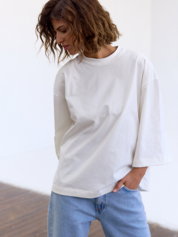 T-SHIRT OVER TEE CREAM 