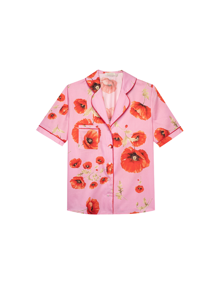 POPPY SHORT PAJAMAS SHIRT 