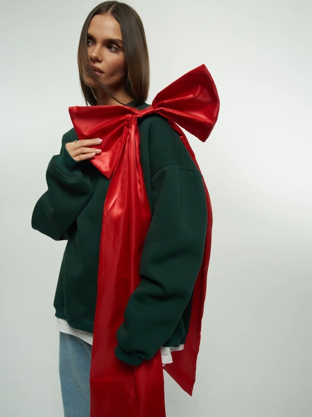 BOTTLE GREEN SWEATSHIRT