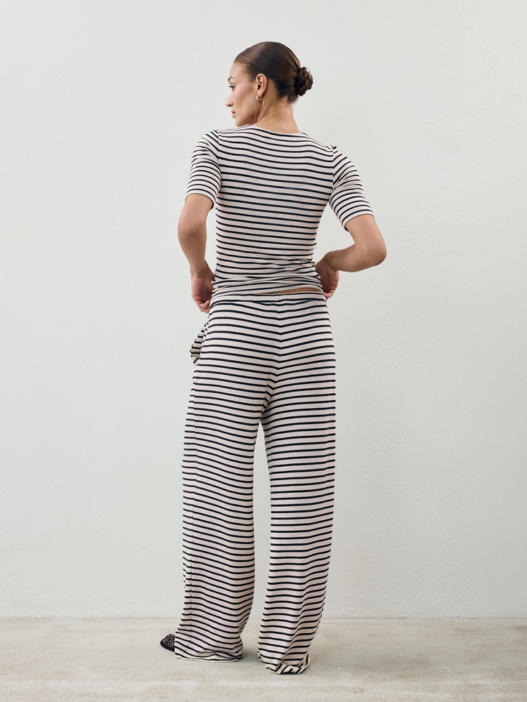 TERRY STRIPES T-SHIRT
