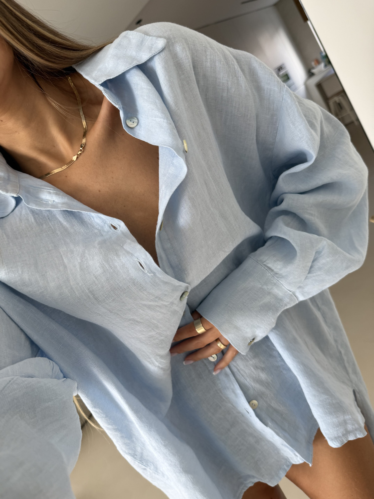 LNIANA KOSZULA MAXI BABY BLUE