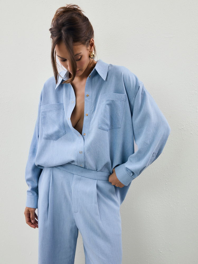 SPODNIE FINN LIGHT BLUE REGULAR