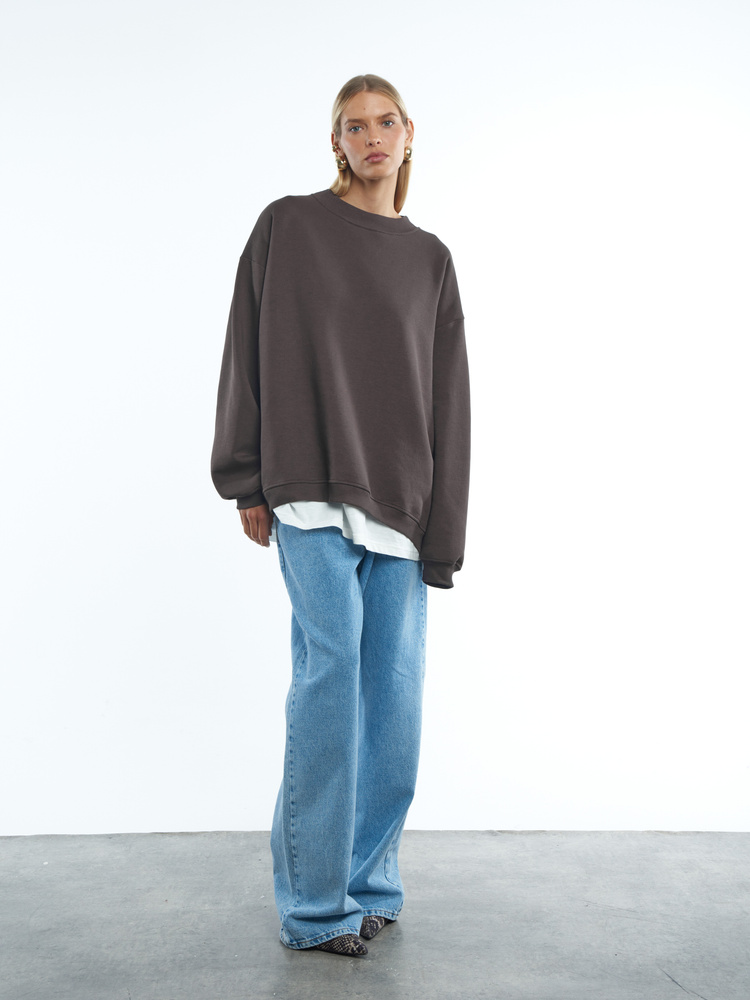 BROWN SWEATSHIRT