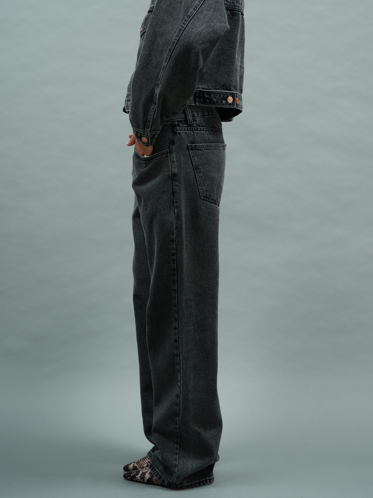 DALLAS TALL VINTAAGE BLACK JEANS