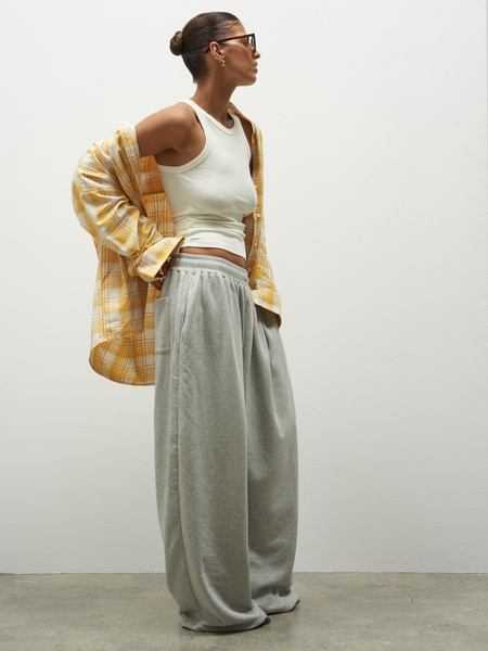 HUNTER GREY WIDE JOGGERS