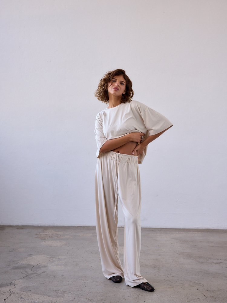 SPODNIE JOEL VANILLA  TALL