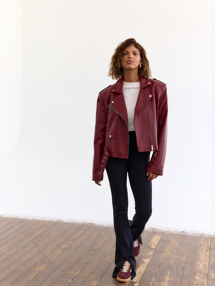 RAMONESKA HAILEY LEATHER BURGUNDY