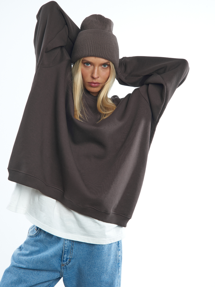 CZAPKA MERINO WOOL BROWN
