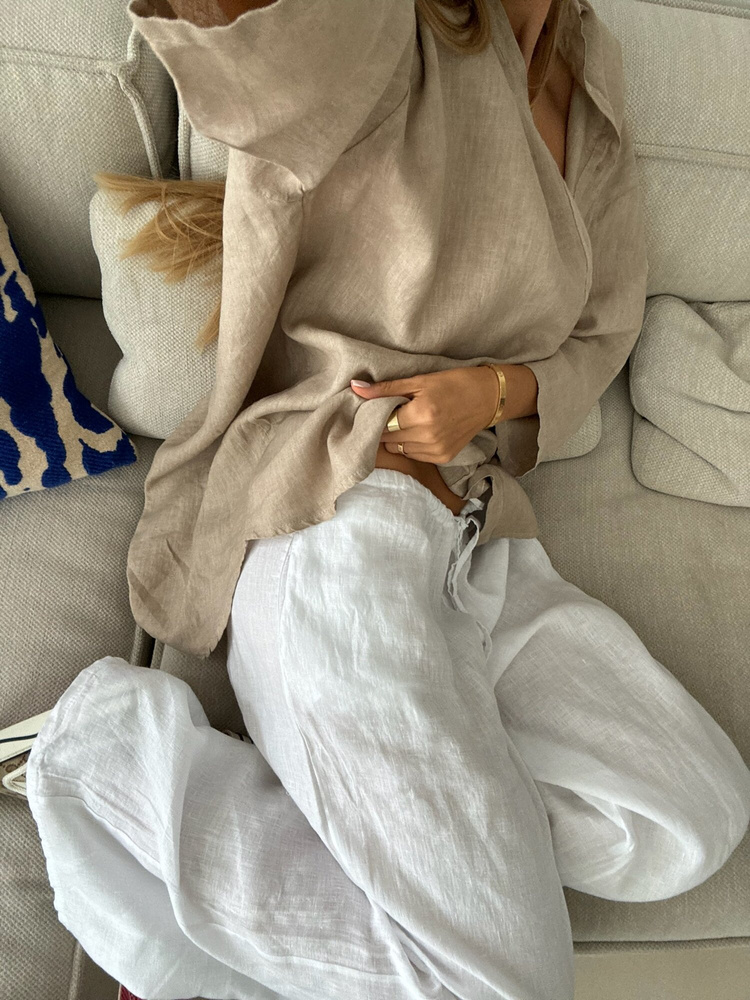 LNIANA KOSZULA OVERSIZE BEIGE 