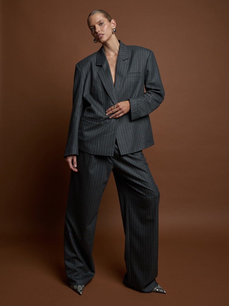 SAVONA DARK GREY  TALL PANTS